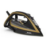 Tefal TurboPro FV5696E1 ferro da stiro Ferro a secco Durilium AirGlide Autoclean soleplate 3000 W Nero, Oro