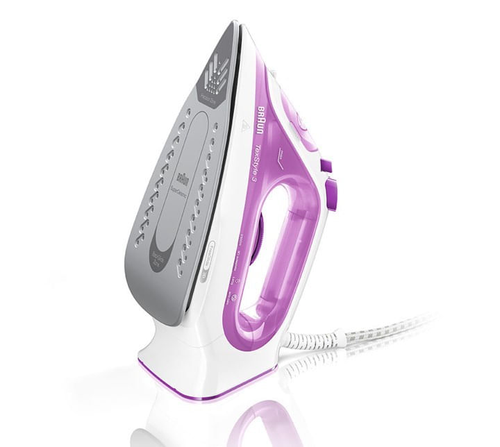 Braun-TexStyle-3-SI-3030-Ferro-da-stiro-a-secco-e-a-vapore-Piastra-in-ceramica-Ultra-Glide-2300-W-Rosa