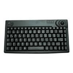 Cherry Industry 4.0 Mini Trackball Keyboard - Corded - QWERTY - Black