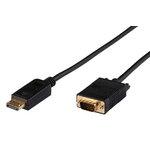 Microconnect DP-VGA-MM-200 cavo e adattatore video 2 m DisplayPort VGA D-Sub Nero (Displayport to VGA Cable 2m - Display