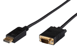 Microconnect-DP-VGA-MM-200-cavo-e-adattatore-video-2-m-DisplayPort-VGA-D-Sub-Nero--Displayport-to-VGA-Cable-2m---Display