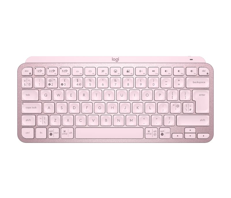 Logitech-MX-Keys-Mini-tastiera-RF-senza-fili--Bluetooth-QWERTY-Inglese-Rosa--MX-KEYS-MINI-KEYBOARD---ROSE----Versione-UK