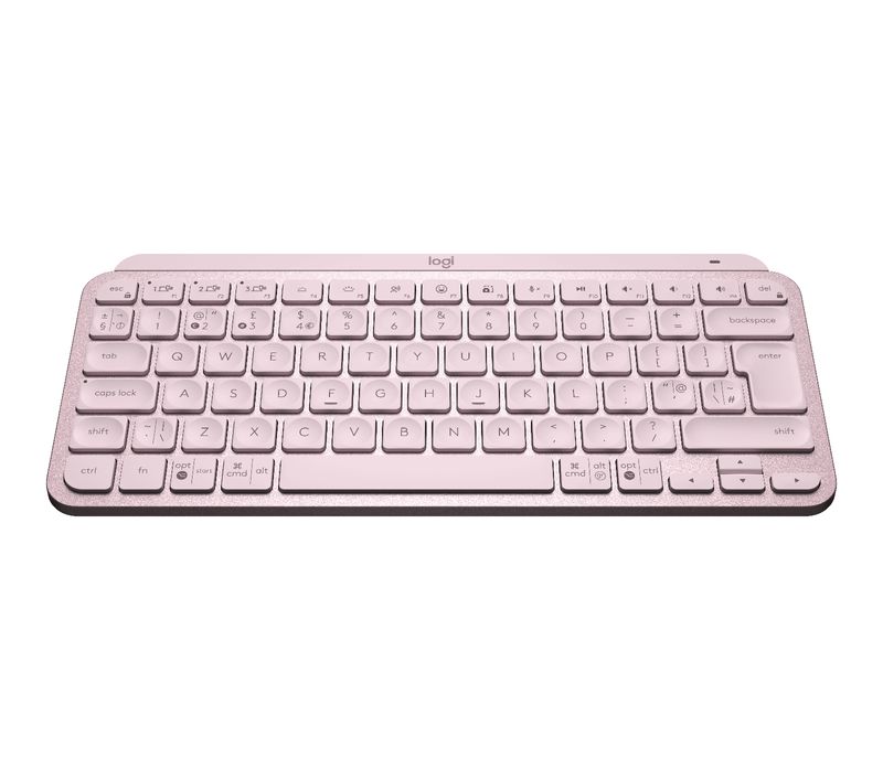 Logitech-MX-Keys-Mini-tastiera-RF-senza-fili--Bluetooth-QWERTY-Inglese-Rosa--MX-KEYS-MINI-KEYBOARD---ROSE----Versione-UK