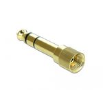 DeLOCK 66390 adattatore per inversione del genere dei cavi 3.5 mm 6.35 mm Oro