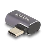 Delock-Adattatore-USB-40-Gbps-USB-Type-C-PD-3.0-100-W-maschio-femmina-angolato-sinistra-destra-8K-60-Hz-metallo