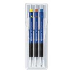 STAEDTLER Druckbleistift Mars micro, 3er Etui versenkbare Spitze, mit Radierer, rutschfeste Gummi-Griff- (775 SC WP3)