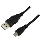 LogiLink 3m USB A-USB Micro B cavo USB USB 2.0 Micro-USB B Nero