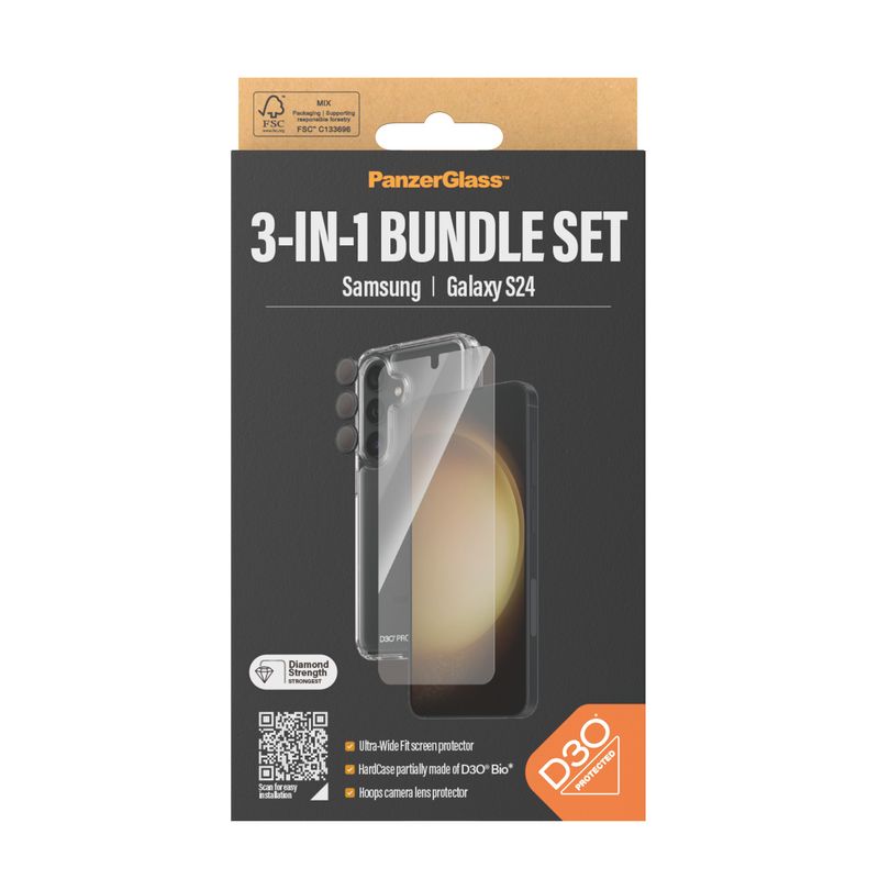 PanzerGlass-3-in-1-Bundle-Glas-Case-Cam-Pellicola-proteggischermo-trasparente-Samsung-1-pz