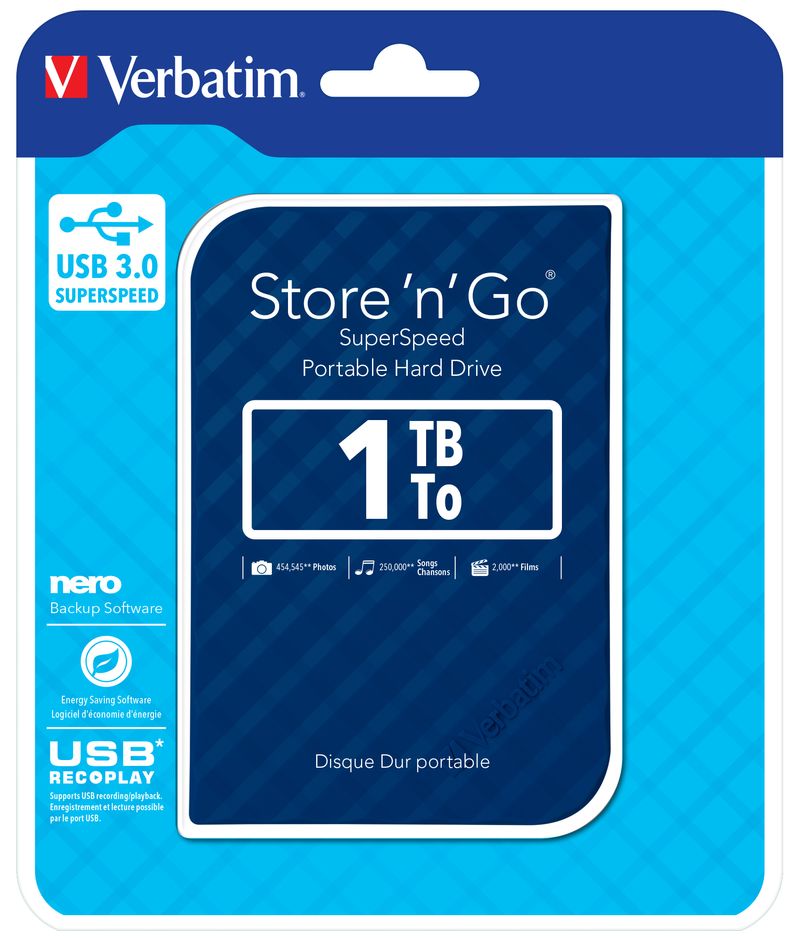 VERBATIM-DD-EXTERNE-1TB-USB3-BLEU