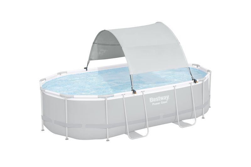 Bestway-Tettoia-per-Piscina-Fuori-Terra-Bianco