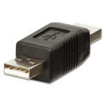 Lindy 71229 adattatore per inversione del genere dei cavi USB A Nero (USB2.0ADAPTERTYPEAMALETOTYPEAMALE)