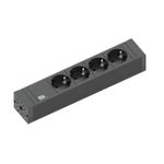 Bachmann 420.0017 prolunghe e multiple 2 m 4 presa(e) AC Interno Nero