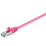 Goobay 93411 cavo di rete Magenta 1 m Cat5e SF/UTP (S-FTP)