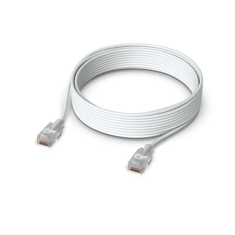 Ubiquiti-UACC-Cable-Patch-EL-8M-W-cavo-di-rete-Translucent-Bianco-Cat6--Nano-thin-patch-cable-with---2.5-GbE-support-des