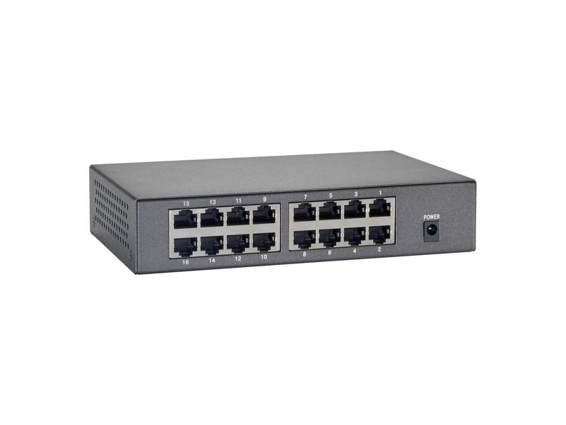 LevelOne-FEP-1600W90-switch-di-rete-Fast-Ethernet--10-100--Supporto-Power-over-Ethernet--PoE--Grigio