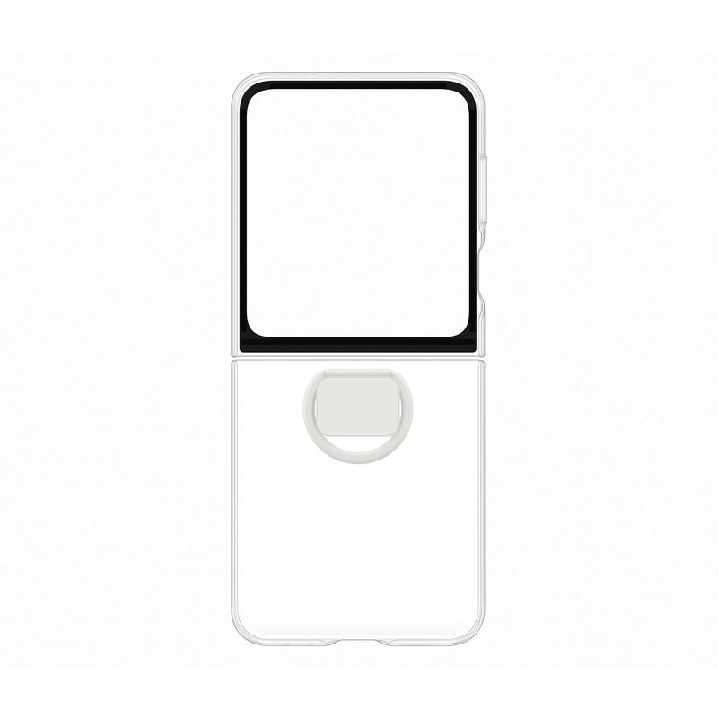 Samsung-Galaxy-Z-Flip6-Clear-Case-with-Ring-Trasparente