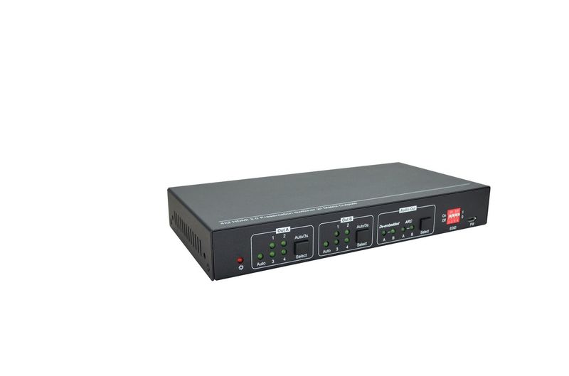 Vivolink-VLHDMIMAT4X2RS-interruttore-a-matrice-Commutatore-a-matrice-scalare-75-W--HDMI-2.0-4x2-Matrix-switcher---.---Wa