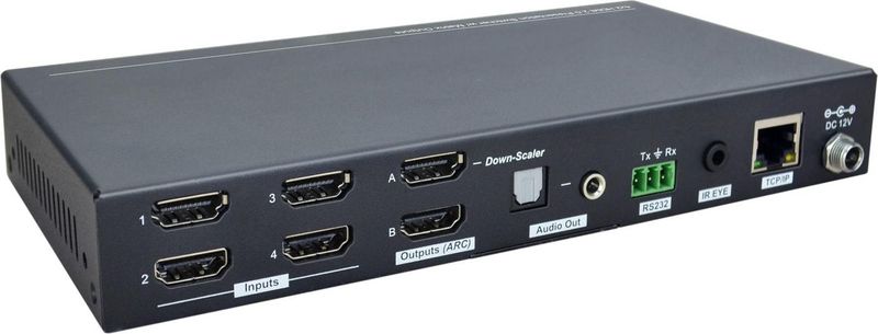 Vivolink-VLHDMIMAT4X2RS-interruttore-a-matrice-Commutatore-a-matrice-scalare-75-W--HDMI-2.0-4x2-Matrix-switcher---.---Wa