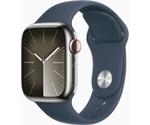 Apple-Watch-Series-9-GPS-Cassa-41mm-in-Alluminio-Argento-con-Cinturino-Sport-Blu-Tempesta---M-L