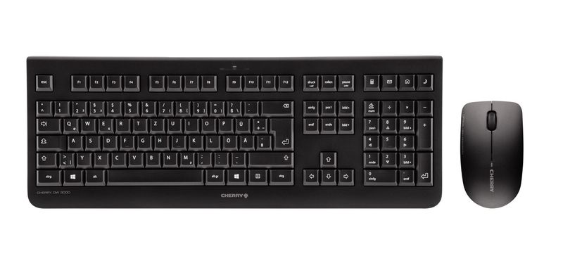 CHERRY-DW-3000-tastiera-Mouse-incluso-RF-Wireless-QWERTZ-Ceco-Nero--CHERRY-DW-3000-CZECHIA-------Versione-Tedesca