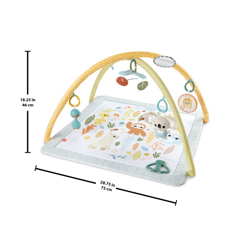 Fisher-Price-HRB15-palestra-per-bambino-e-tappeto-di-gioco-Tessuto-Plastica-Multicolore-Palestrina-a-tappeto-per-bambino