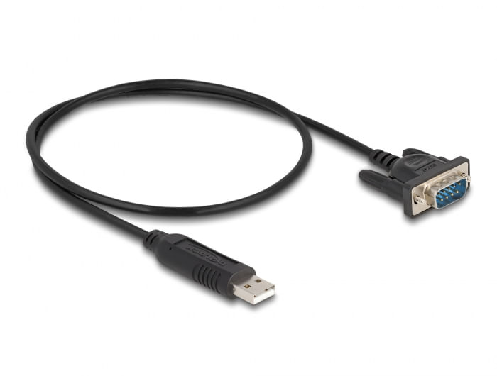 Delock-Adattatore-da-USB-2.0-a-RS-232-seriale-con-connettore-seriale-compatto-con-alloggiamento-FTDI-da-50-cm