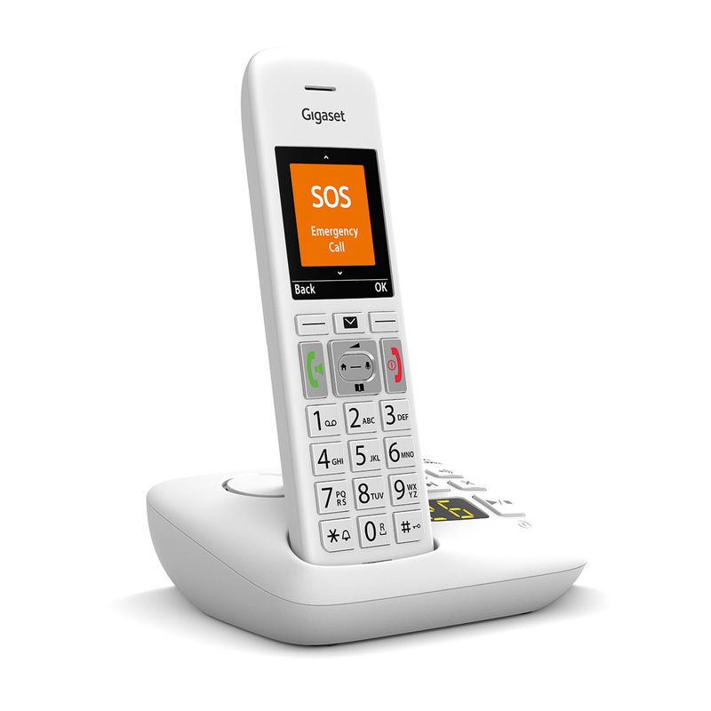 Telefono-cordless-Gigaset-E390A-con-segreteria-interna---bianco