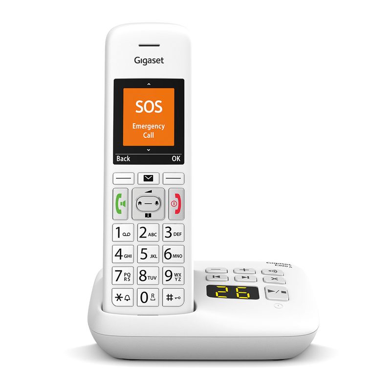 Telefono-cordless-Gigaset-E390A-con-segreteria-interna---bianco