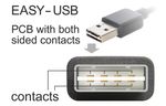 Anschlsse-USB-2.0-Typ-A-beidseitig-Stecker--USB-2.0-Typ-mini-Stecker--USB-A-Stecker-beidseitig-verwendbar--Drahtquerschn