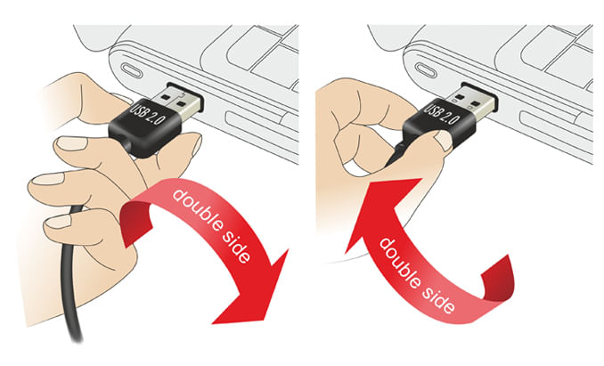 Anschlsse-USB-2.0-Typ-A-beidseitig-Stecker--USB-2.0-Typ-mini-Stecker--USB-A-Stecker-beidseitig-verwendbar--Drahtquerschn