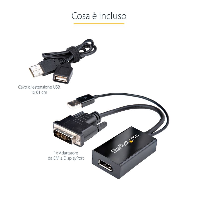 StarTech.com-Adattatore-DVI-a-DisplayPort-alimentato-via-USB---1920x1200