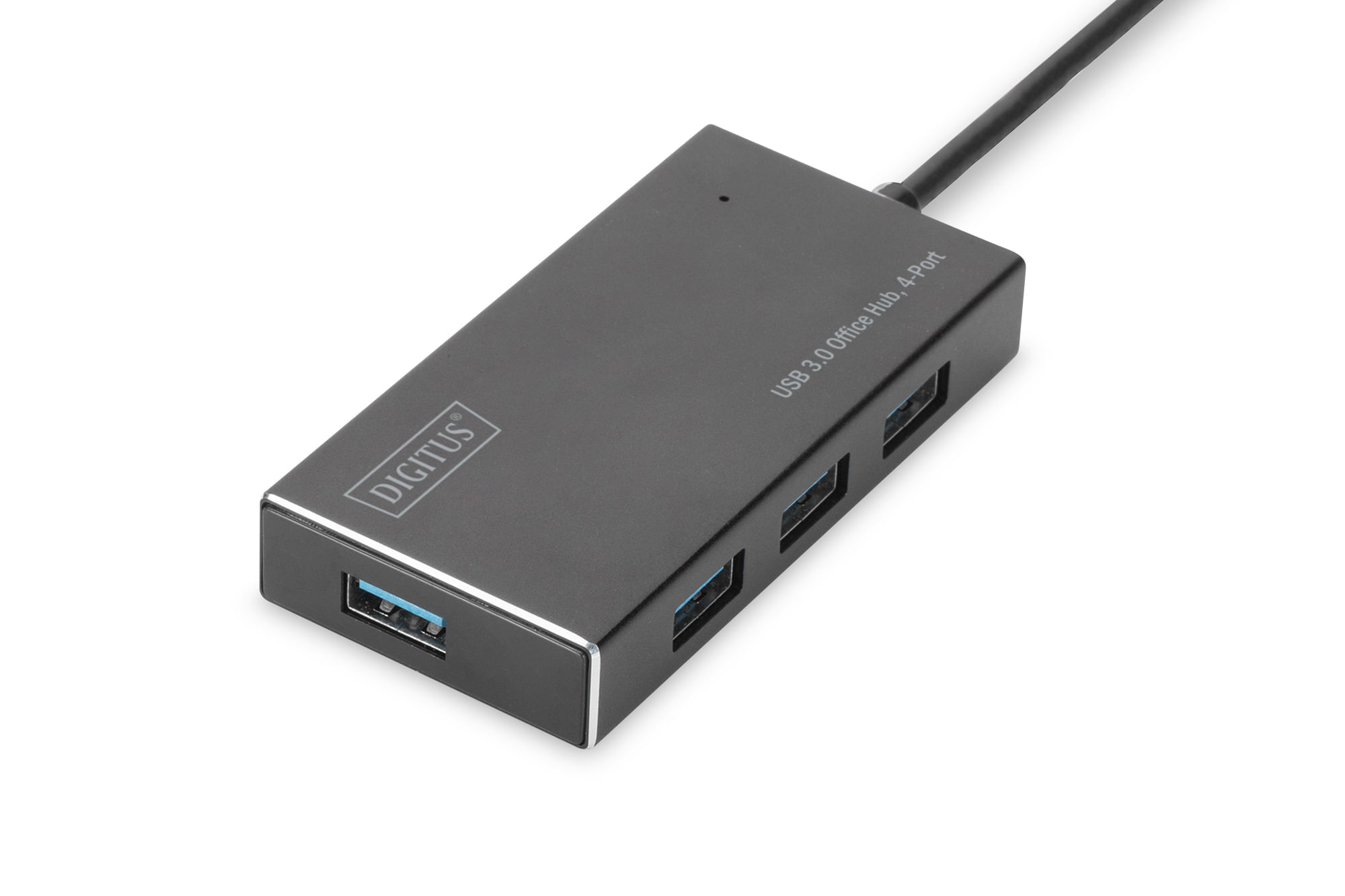 Digitus HUB USB 3.0 DIGITUS 4 PORTE CON ALIMENTATORE ALLOGGIAMENTO IN ALLUMINIO