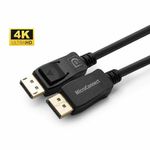 Microconnect MC-DP-MMG-1500 cavo DisplayPort 15 m Nero (4K DisplayPort 1.2 Cable 15m - Displayport version 1.2 - Black s