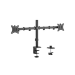 Gembird Braccio da tavolo regolabile per 2 espositori Gembird 17"-32" fino a 9 kg MA-D2-01