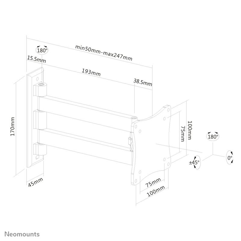 Neomounts-Supporto-a-parete-per-monitor-TV