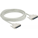 Delock - Kabel seriell - DB-37 (M) bis DB-37 (M) - 5,0m - Daumenschrauben - beige (86881)