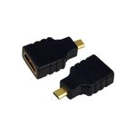 LogiLink AH0010 adattatore per inversione del genere dei cavi HDMI D HDMI A Nero