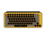 Logitech-Pop-Keys-tastiera-RF-senza-fili--Bluetooth-QWERTY-Inglese-UK-Nero-Grigio-Giallo