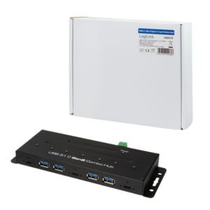 LogiLink-USB-3.1-Hub-combinato-a-7-porte-in-metallo-16-V-2-A-10-Gbps-Gen2