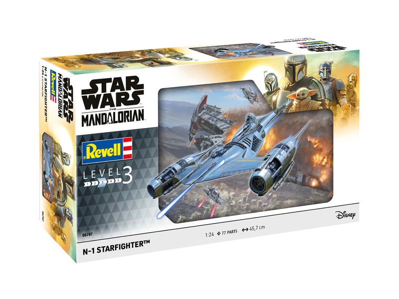 Revell-N1-Starfighter---Spaceship-model---Montagesatz---1-24---N-1-Starfighter---Beide-Geschlechter---Star-Wars---The-Ma