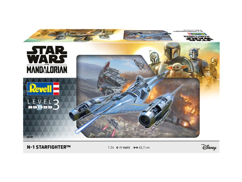 Revell-N1-Starfighter---Spaceship-model---Montagesatz---1-24---N-1-Starfighter---Beide-Geschlechter---Star-Wars---The-Ma