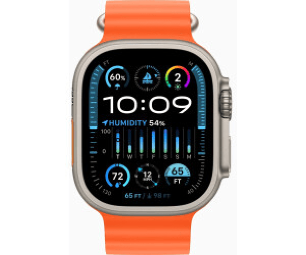 Apple-Watch-Ultra-2-GPS---Cellular-Cassa-49m-in-Titanio-con-Cinturino-Ocean-Arancione