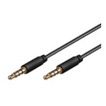 Goobay AVK 182-0300 mini cavo audio 3 m 3.5mm Nero