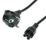 ROLINE 18m IEC320 C5 - CEE 7/7 Nero Accoppiatore C5 CEE7/7 (ROLINE Power Cable CEE7/7 to C5. Black. 1.8m)