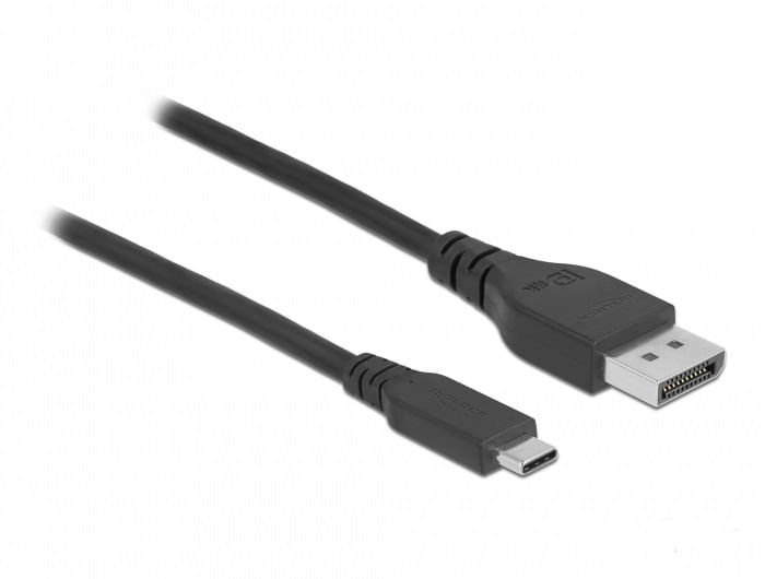 Delock-Cavo-USB-bidirezionale-da-tipo-C-a-DisplayPort--DP-Alt-Mode--8K-60Hz-05m-DP-8K-certificato