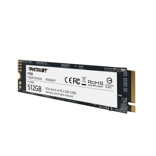 Patriot-Ssd-P300-512Gb-M2-2280-Pcie-Gen3-1700Mbs-1200Mbs-R-W