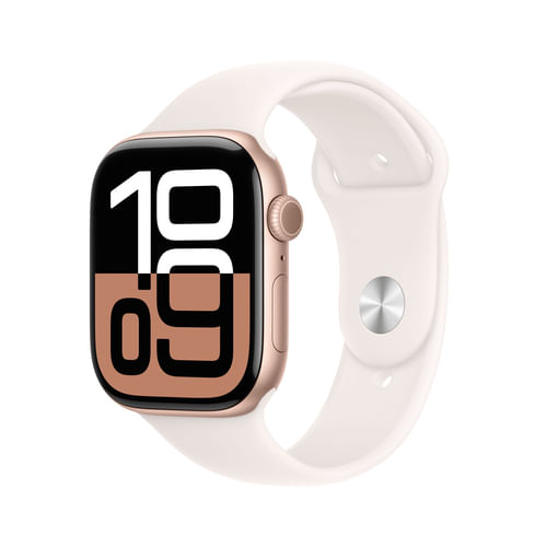 Apple-Watch-Series-10-Serie-10-GPS-46mm-Cassa-in-Alluminio-color-Oro-Rosa-con-Light-Blush-Sport-Band---S-M