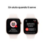 Apple-Watch-Series-10-Serie-10-GPS-46mm-Cassa-in-Alluminio-color-Oro-Rosa-con-Light-Blush-Sport-Band---S-M