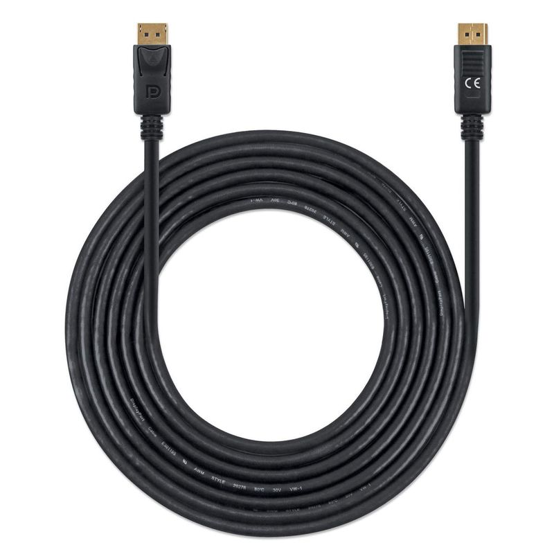 Manhattan-355582-cavo-DisplayPort-3-m-Nero--DisplayPort-1.4-Cable-8K60hz-3m-PVC-Cable-Male-to-Male-Equivalent-to-Startec