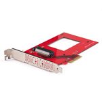 StarTech.com Scheda adattatore da U.3 a PCIe, adattatore PCIe 4.0 x4 per SSD U.3 NVMe da 2,5"